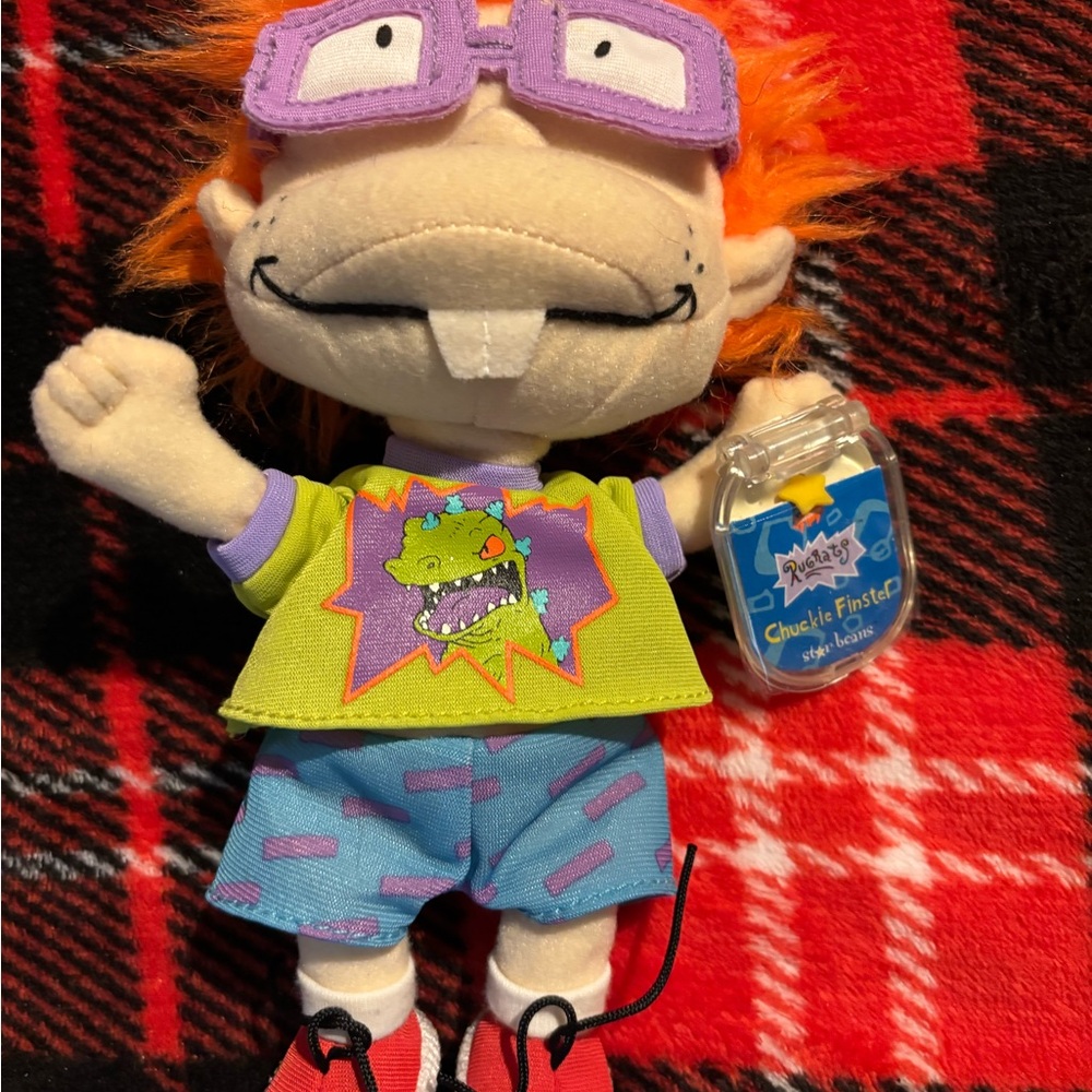 Nickelodeon Chuckie Finster Plush Toy - Orange, Green, Blue